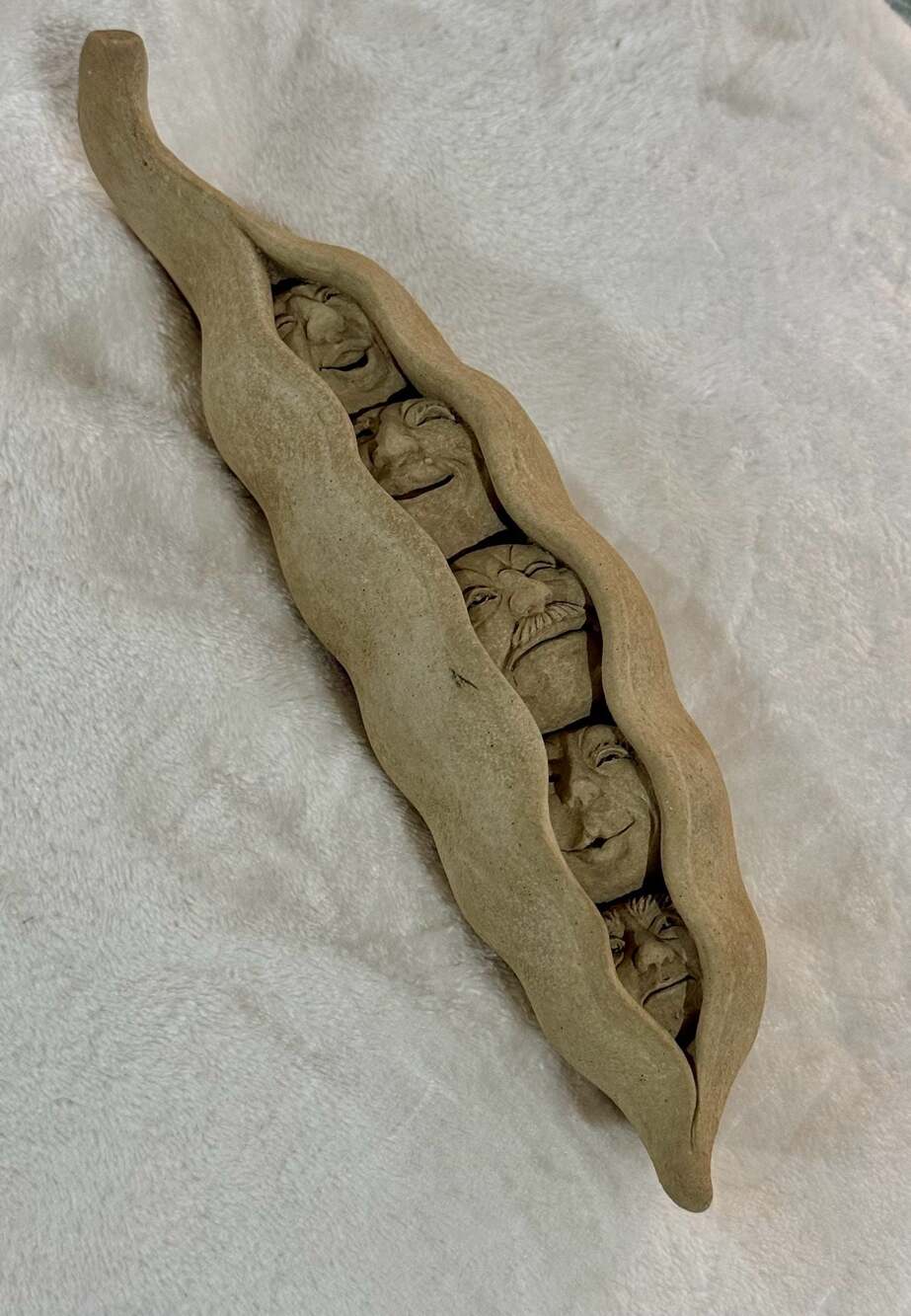 Carruth Studio Move Over, Peas Handcrafted Stone Wall Plaque